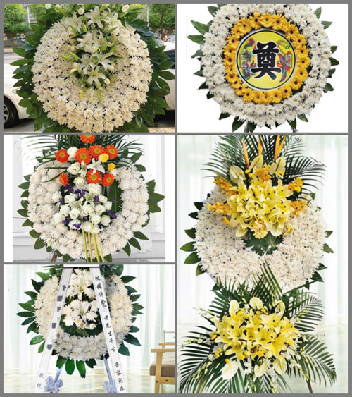 湖北孝感市应城市黄滩镇许大村花圈速递